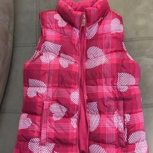 Girls puffer vest large